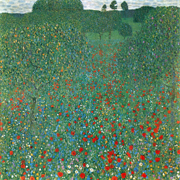 Poppy Field by Klimt